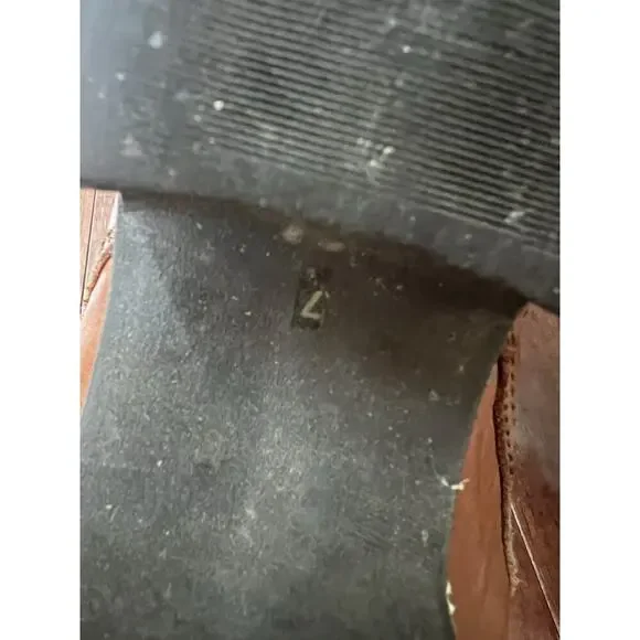 Steve Madden Camarro Ankle Boot Tan Leather Sz 7 Combat Boho Biker Victorian Y2K - Picture 11 of 13